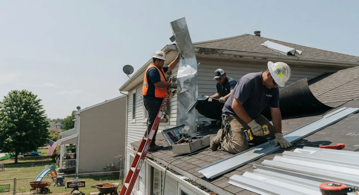 Storm Damage Metal Roof Repair in Harrisburg, PA